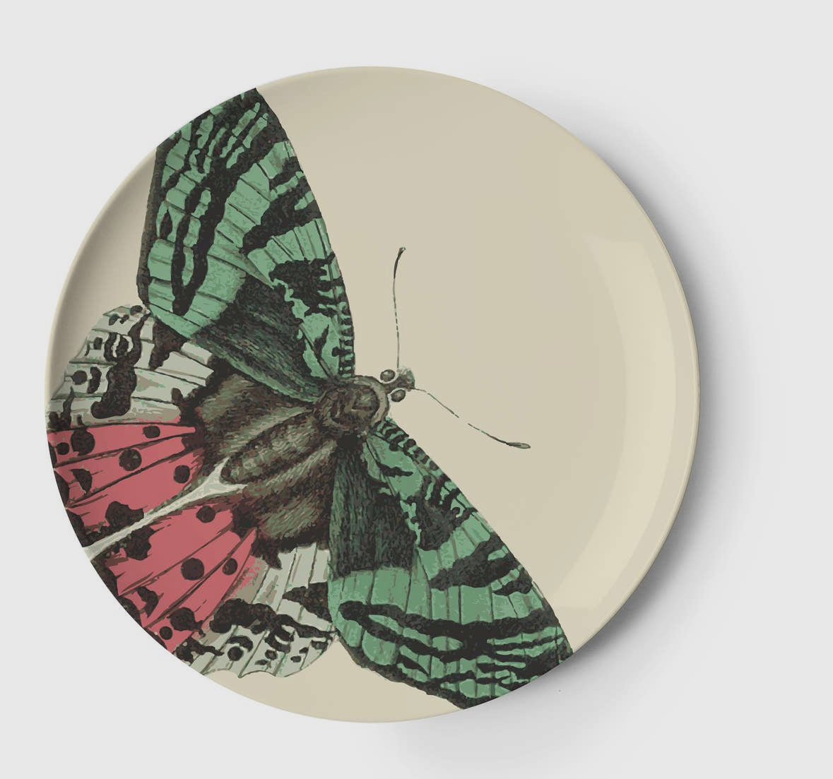 Melamine Butterfly Side Plate Set