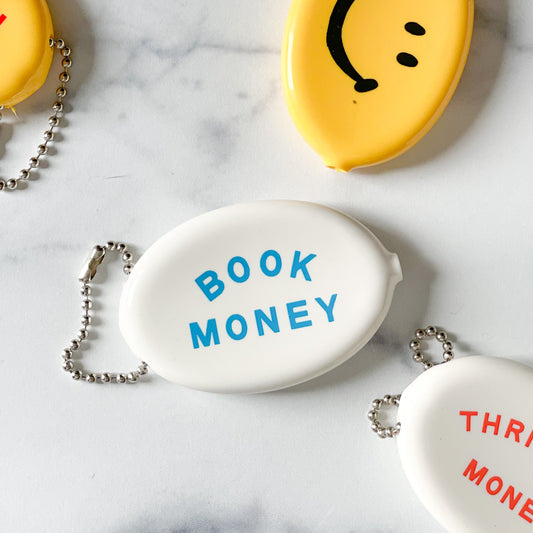Book Money Coin Pouch Keychain